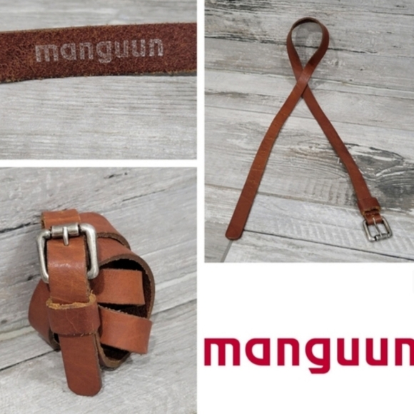 MANGUUN Soft Leather Slim Belt - Picture 2 of 12